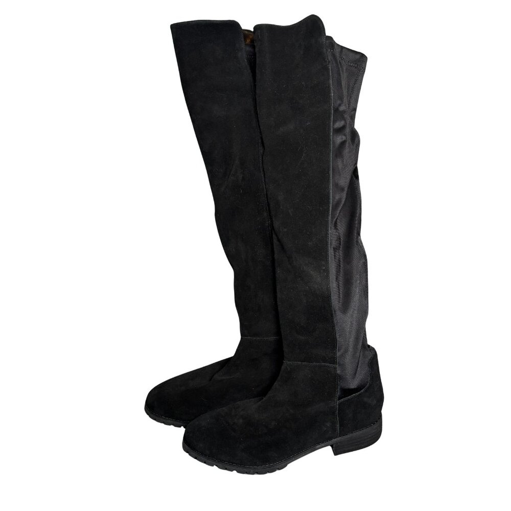 Blondo Waterproof Black Suede‎ Stretch Tall Boots – Women’s Size 7.5